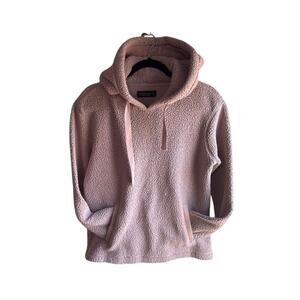Abercrombie & Fitch Sherpa Hoodie Pink Women’s Small Cozy Pullover